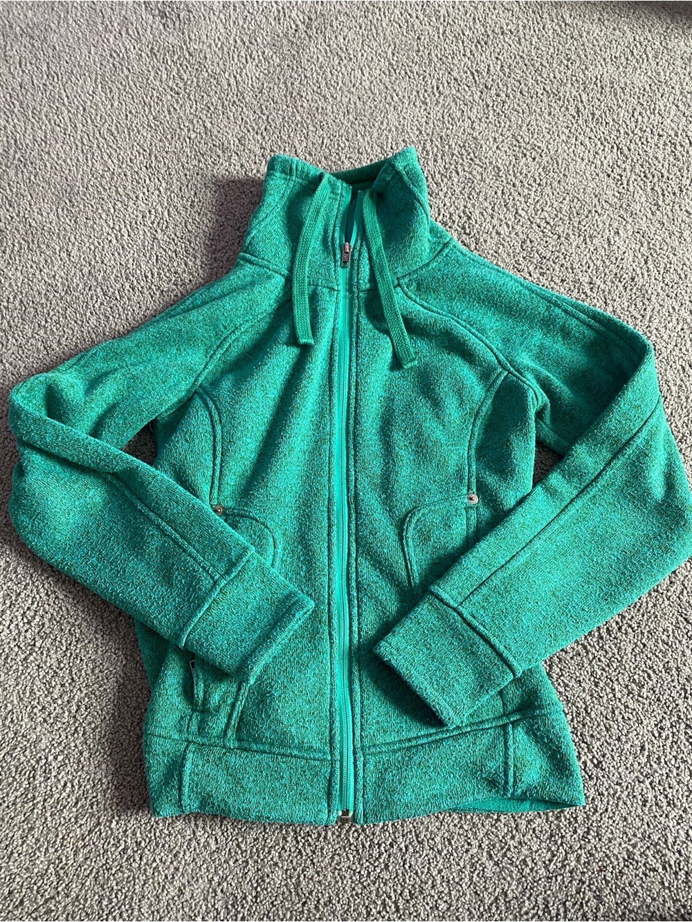 Avalanche Green Hooded Fleece Jacket